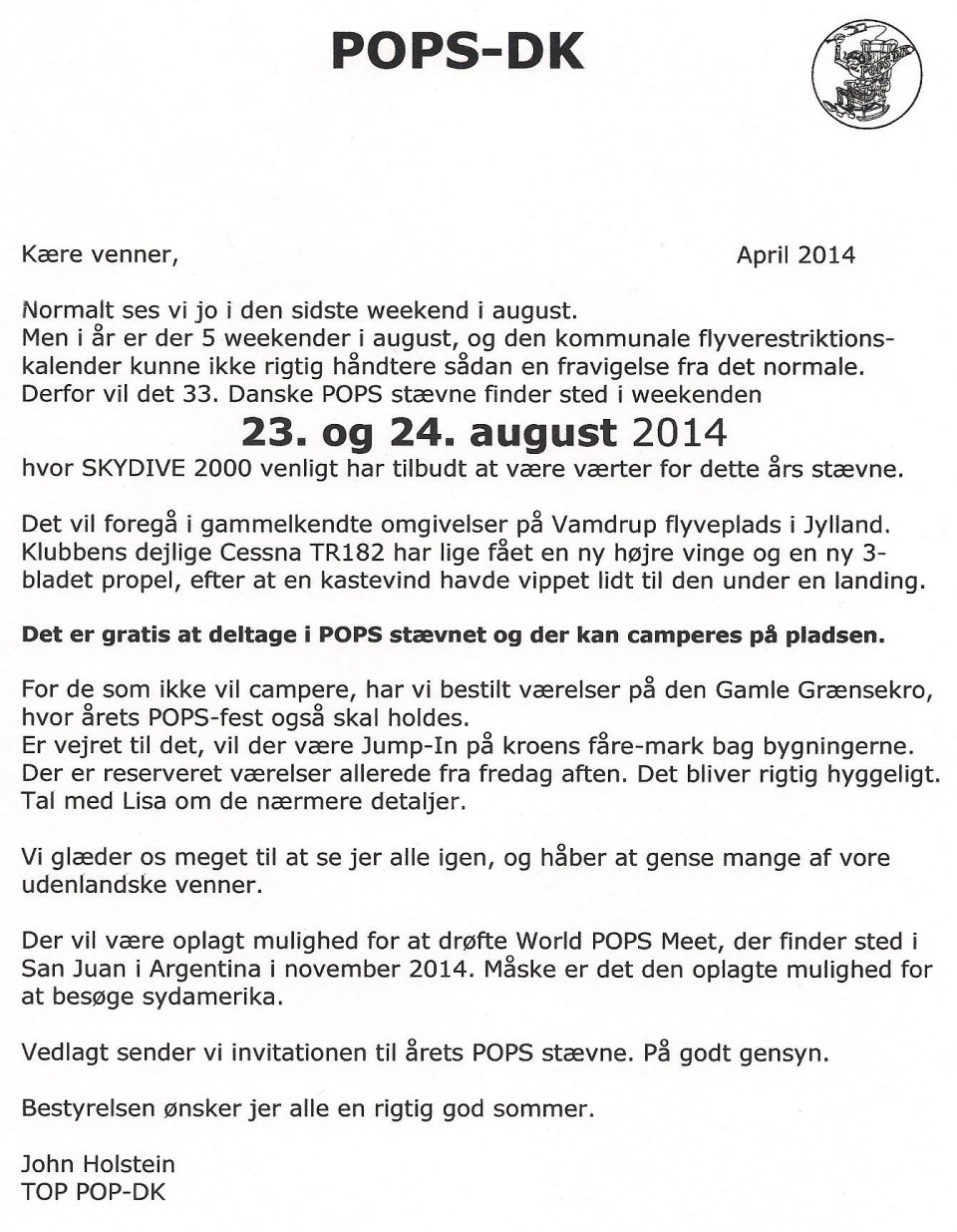 Sommerbrev 2014