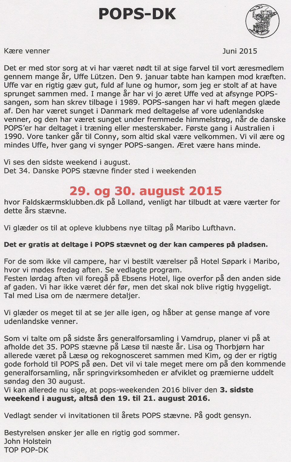 Sommerbrev 2015